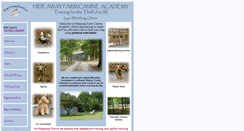 Desktop Screenshot of hideawayfarmcanineacademy.com